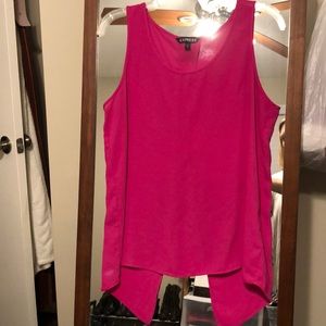 Pink blouse with open back